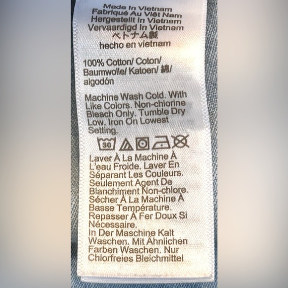 J. Crew Cotton Sleep Shirt with Chest Pocket, Navy with White Piping, Size S - Picture 12 of 13